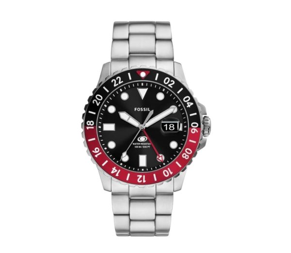 FOSSIL Blue GMT Stainless Steel Watch