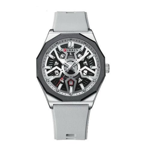 Curren 8437 Unisex Casual Sports Wrist watch with Rubber strap