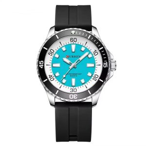 Curren 8448 Men's Sports Quartz Watch with Rubber Strap