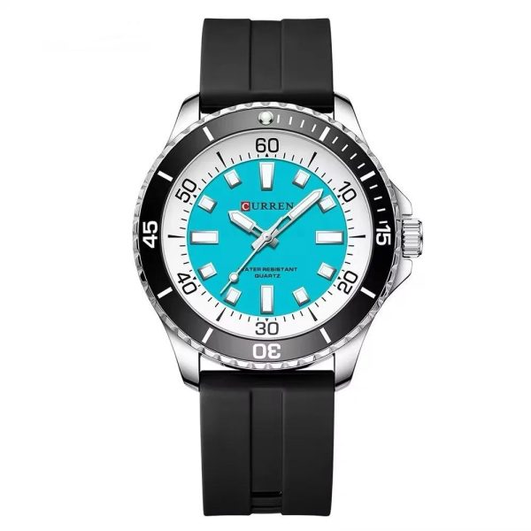 Curren 8448 Men's Sports Quartz Watch with Rubber Strap