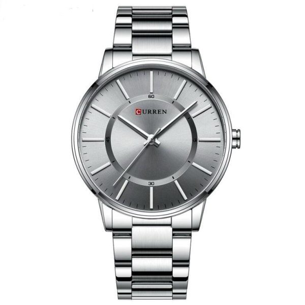 Curren 8385 Men's Waterproof Stainless Steel Band Casual Quartz Watch